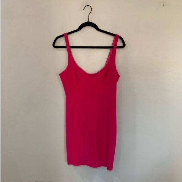 Bec & Bridge Dress Amelie Mini Bustier Bodycon in Magenta Hot Pink - Picture 4 of 8
